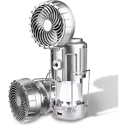 Solar LED Camping Lantern with Fan