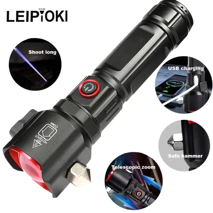 5 in 1 Multifunctional Torch LED Rechargeable