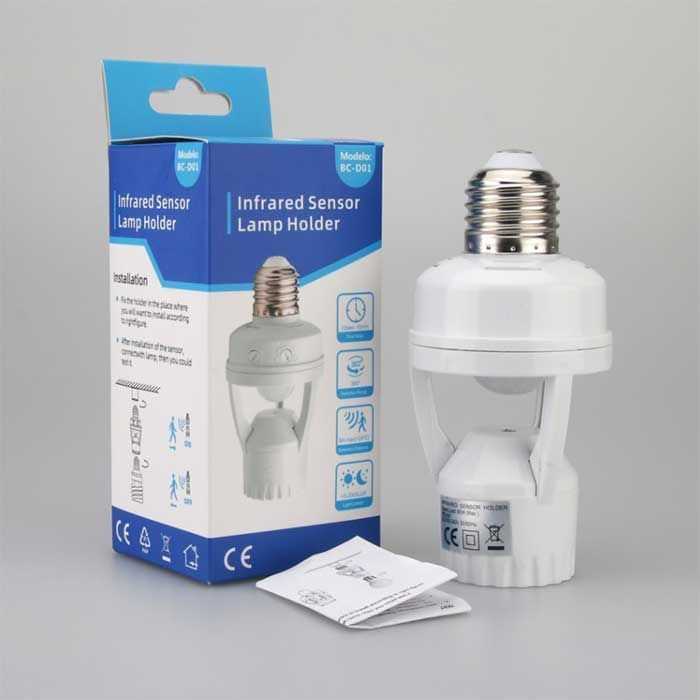 Smart Auto on/of Motion Sensor Bulb Holder